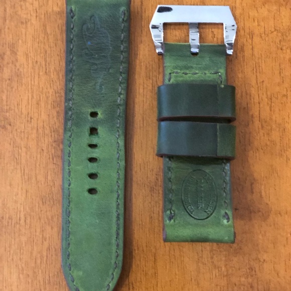 Horween Willow watch strap for Panerai radiomir w/ wire lugs